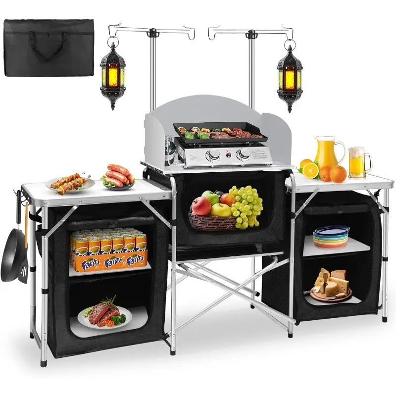 Outdoor Camping Kitchen Table Set