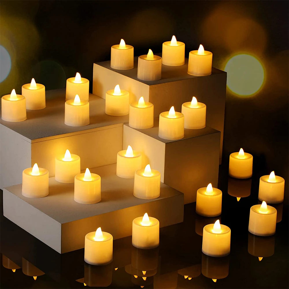 72 pack Round LED Candles