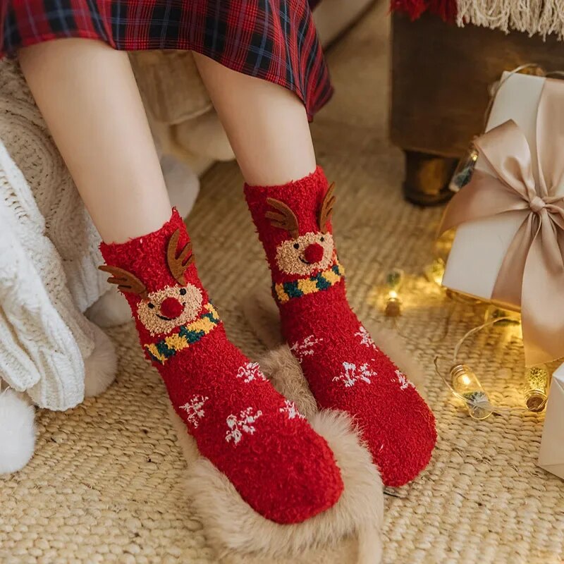 Christmas Fleece Socks