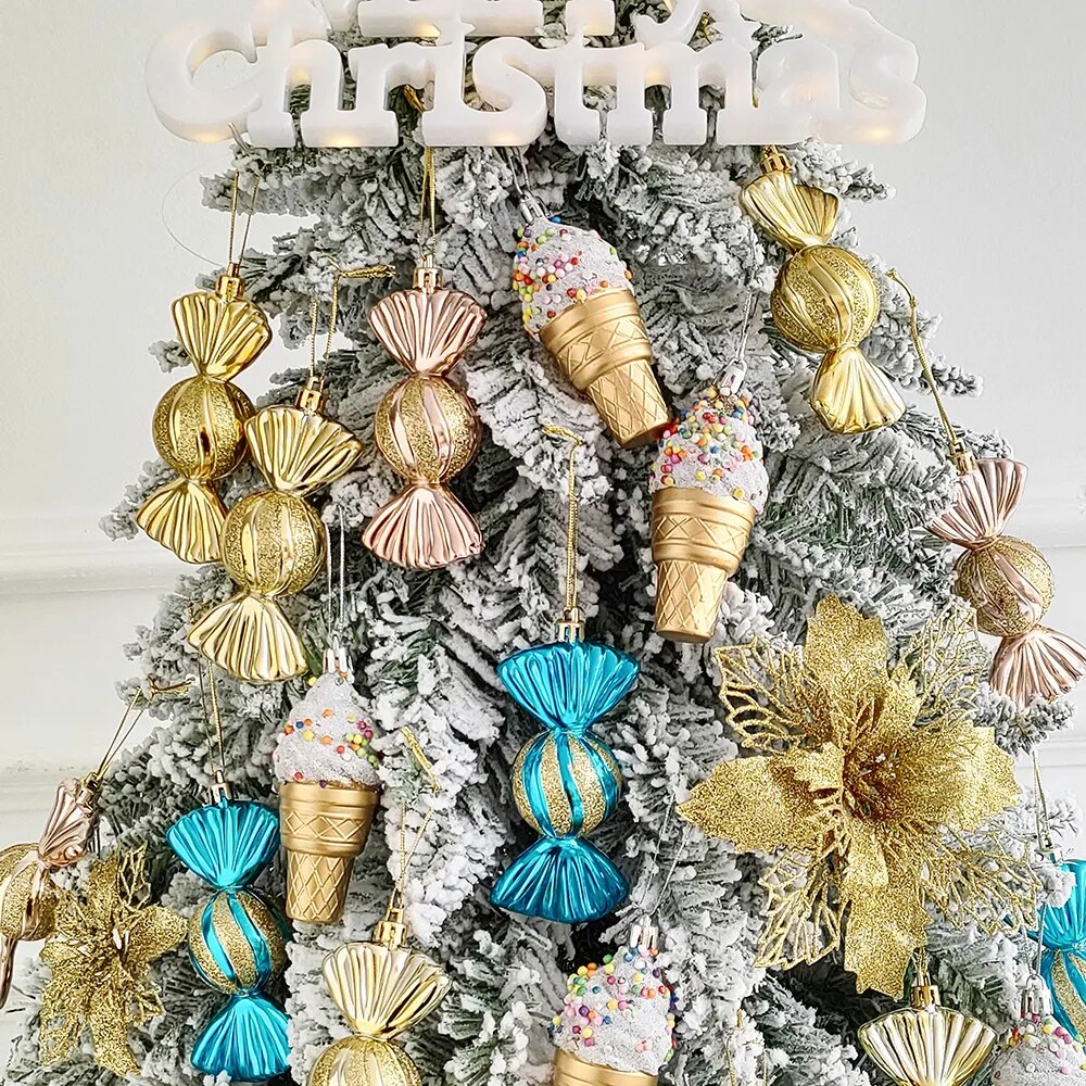 6 Piece Christmas Candy Decor