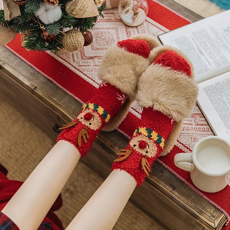 Christmas Fleece Socks